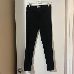 Size 28 black jeans from Madewell